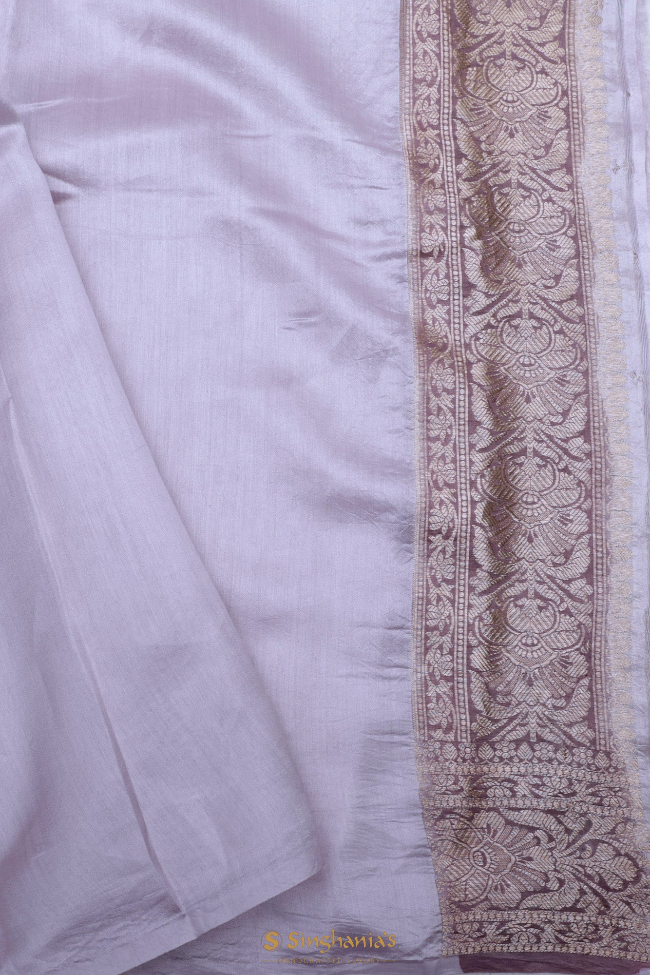 Dark Blue Banarasi Silk Saree