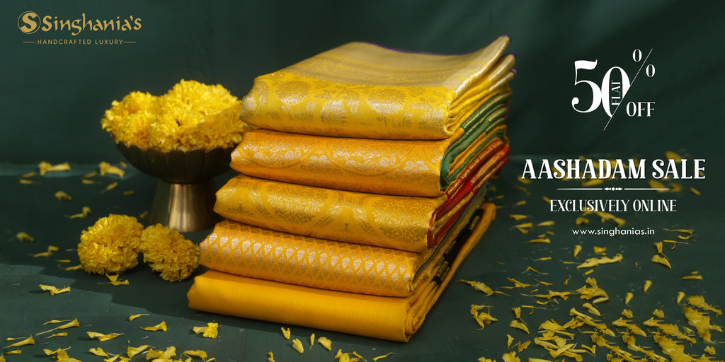 Ashadam offer outlet sarees