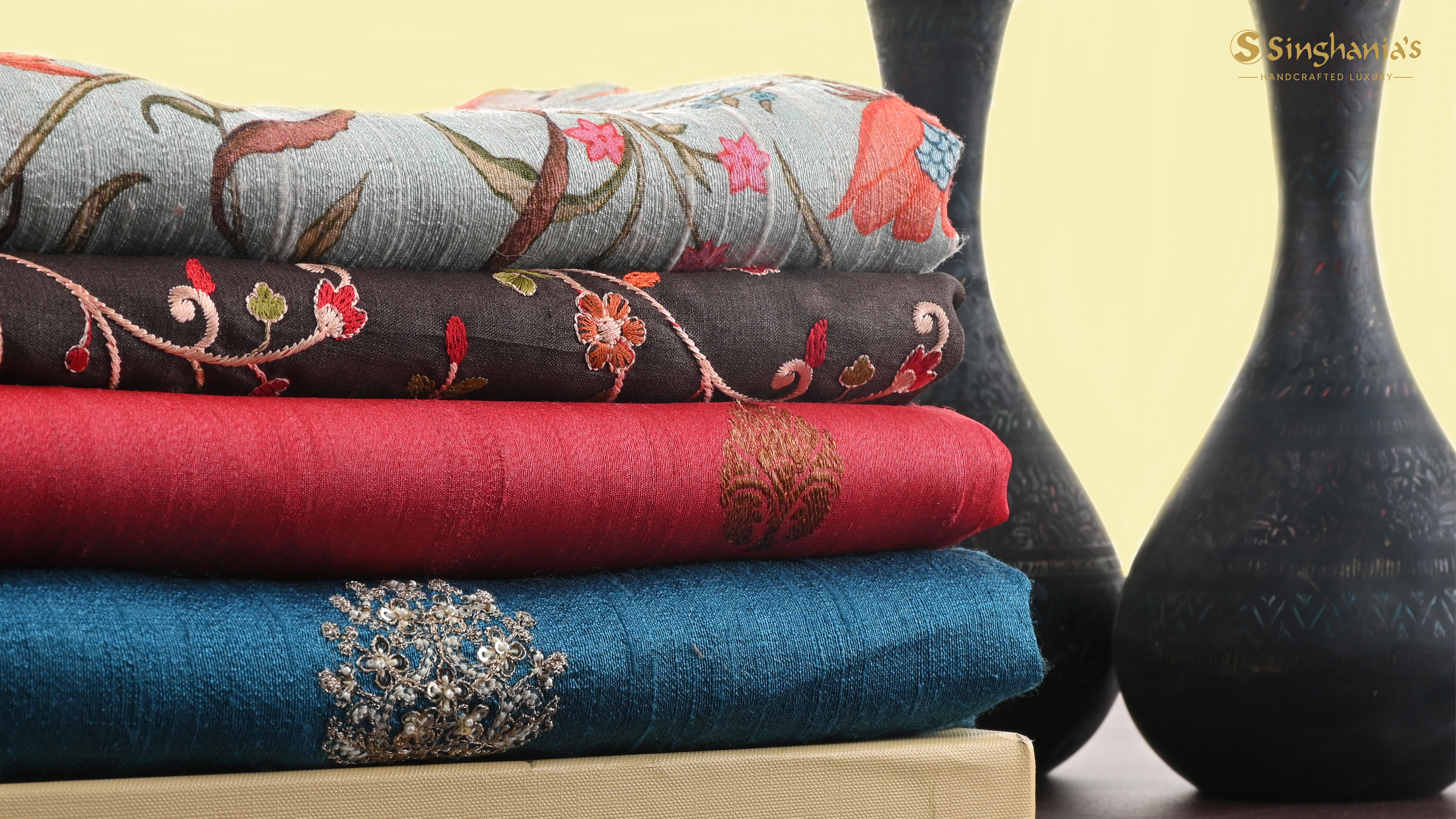 Premium Silk Fabric, Fabric By SInghania's