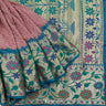 Onion Pink Silk Saree With Bandhini Pattern