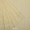 Transparent Yellow Georgette Saree With Lucknowi Embroidery