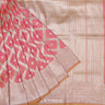 Candy Pink Silk Saree With Banarasi Weaving