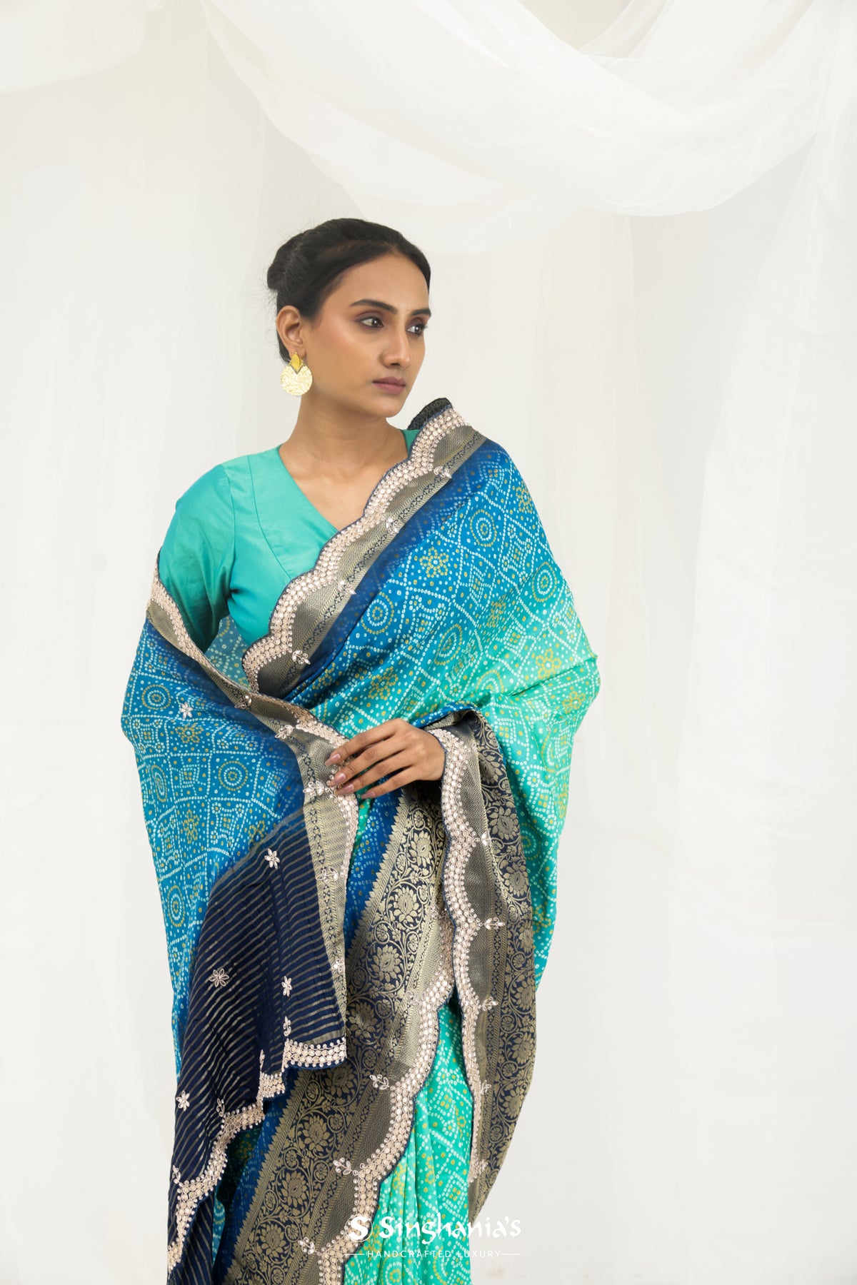 Pure bandhani silk sarees best sale