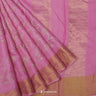 Persian Pink Tussar Saree With Floral Embroidery