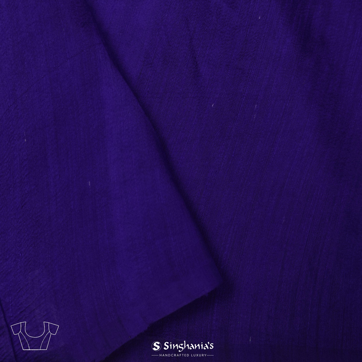 Spanish Violet Purple Matka Silk Saree With Floral Buttas