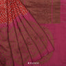 Jasper Redd Matka Printed Silk Saree With Bandhani Pattern