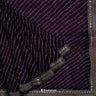 Imperial Purple Printed Organza Saree With Leheriya Pattern