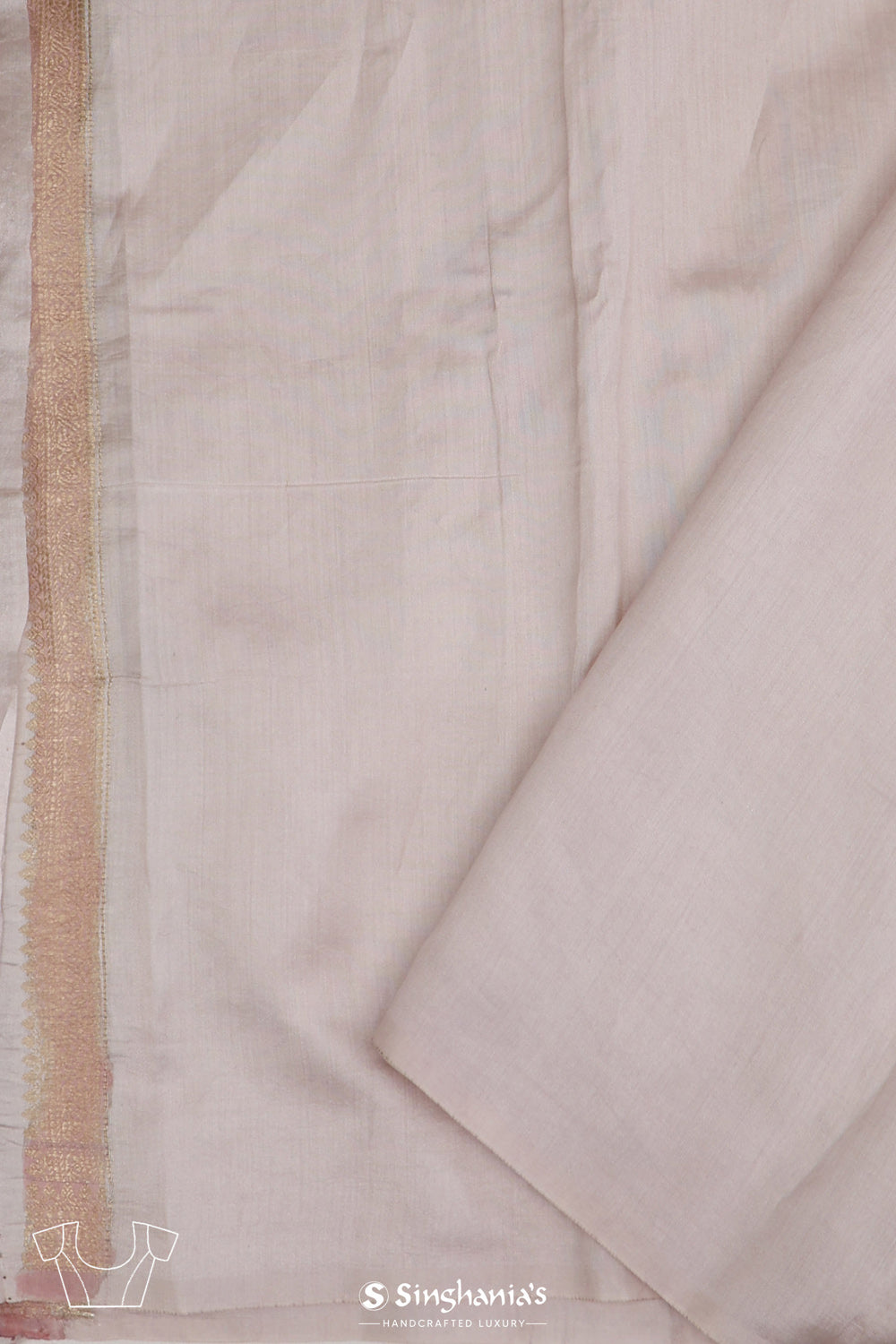 Baby Pink Multicolour Chiniya Banarasi Silk Saree