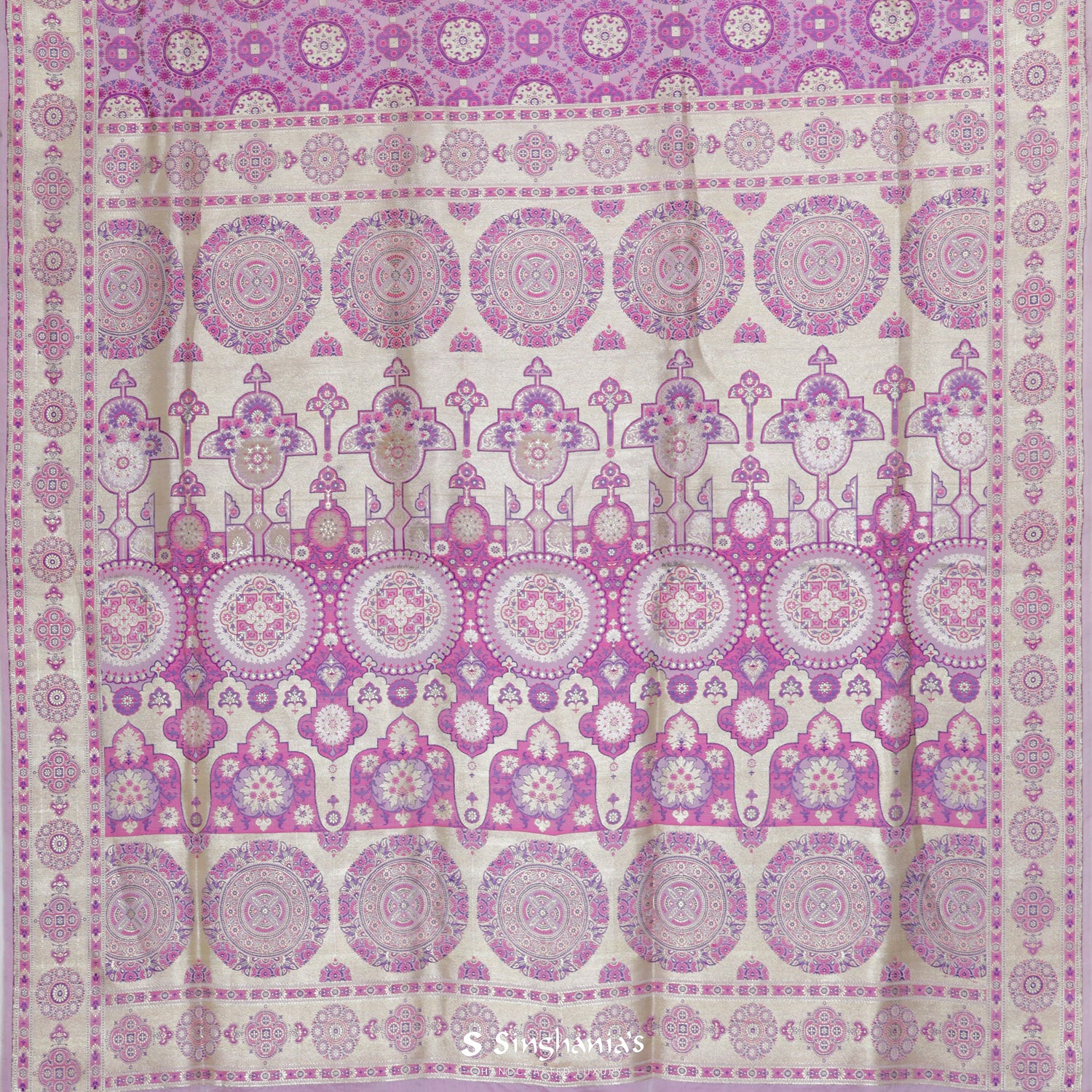 Lemonade Silk Saree With Banarasi Weaving