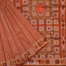 Squash Orange Silk Saree With Banarasi Weaving