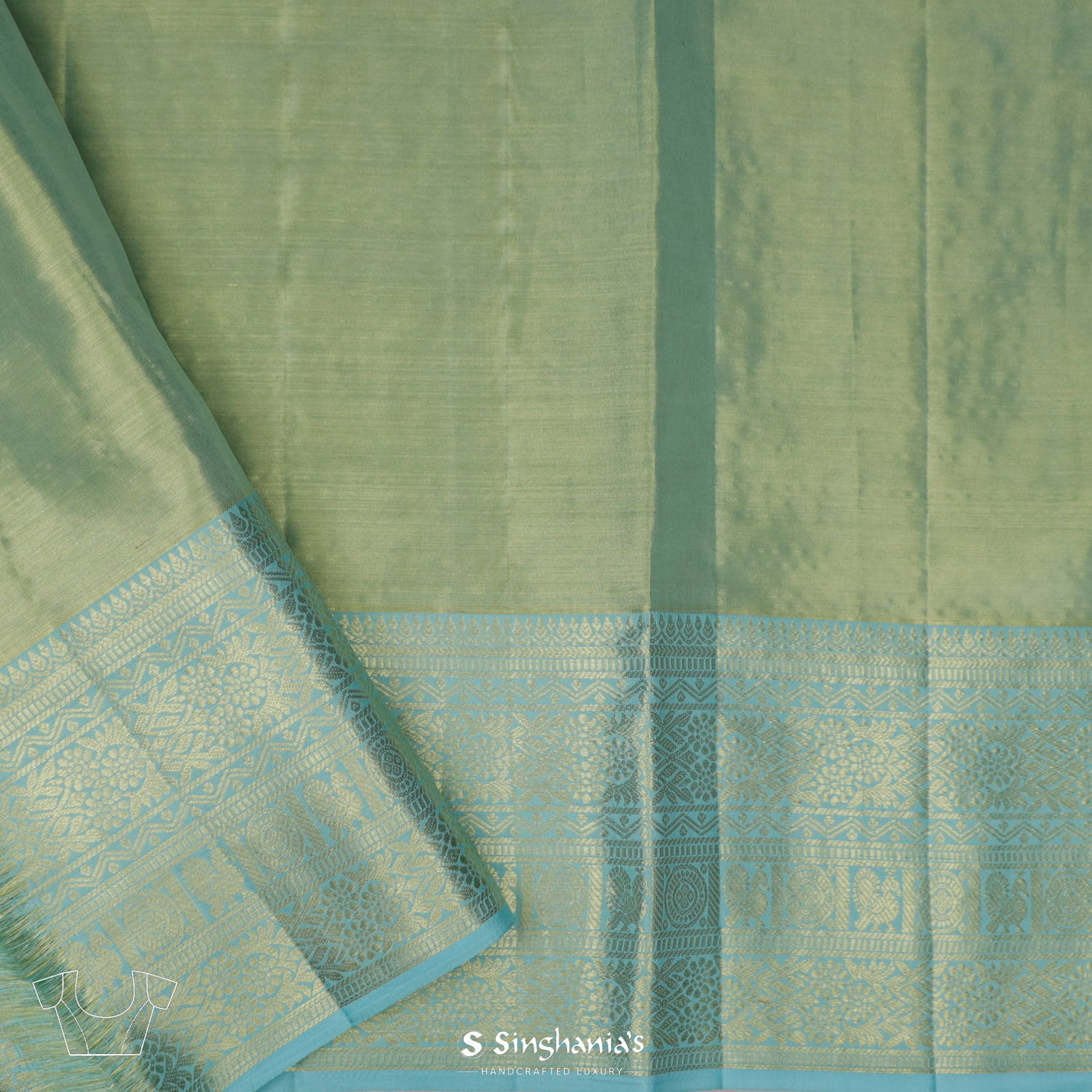 Yam Orange Kanjivaram Silk Saree With Floral Jaal Pattern