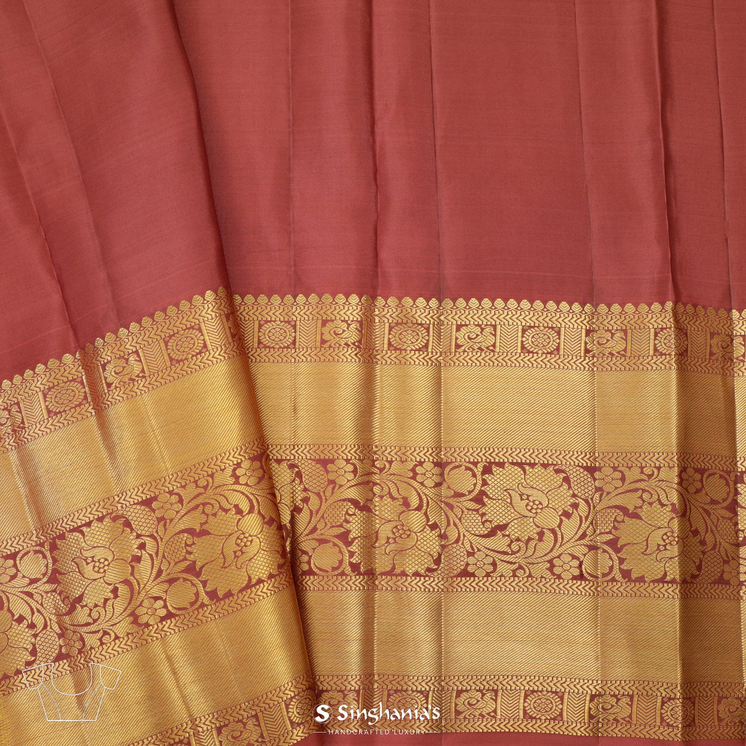 Bright Relax Yellow Kanjivaram Silk Saree With Floral Jaal Pattern