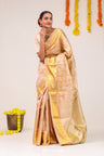 Pale Pink Jaal Kanjivaram Silk Saree