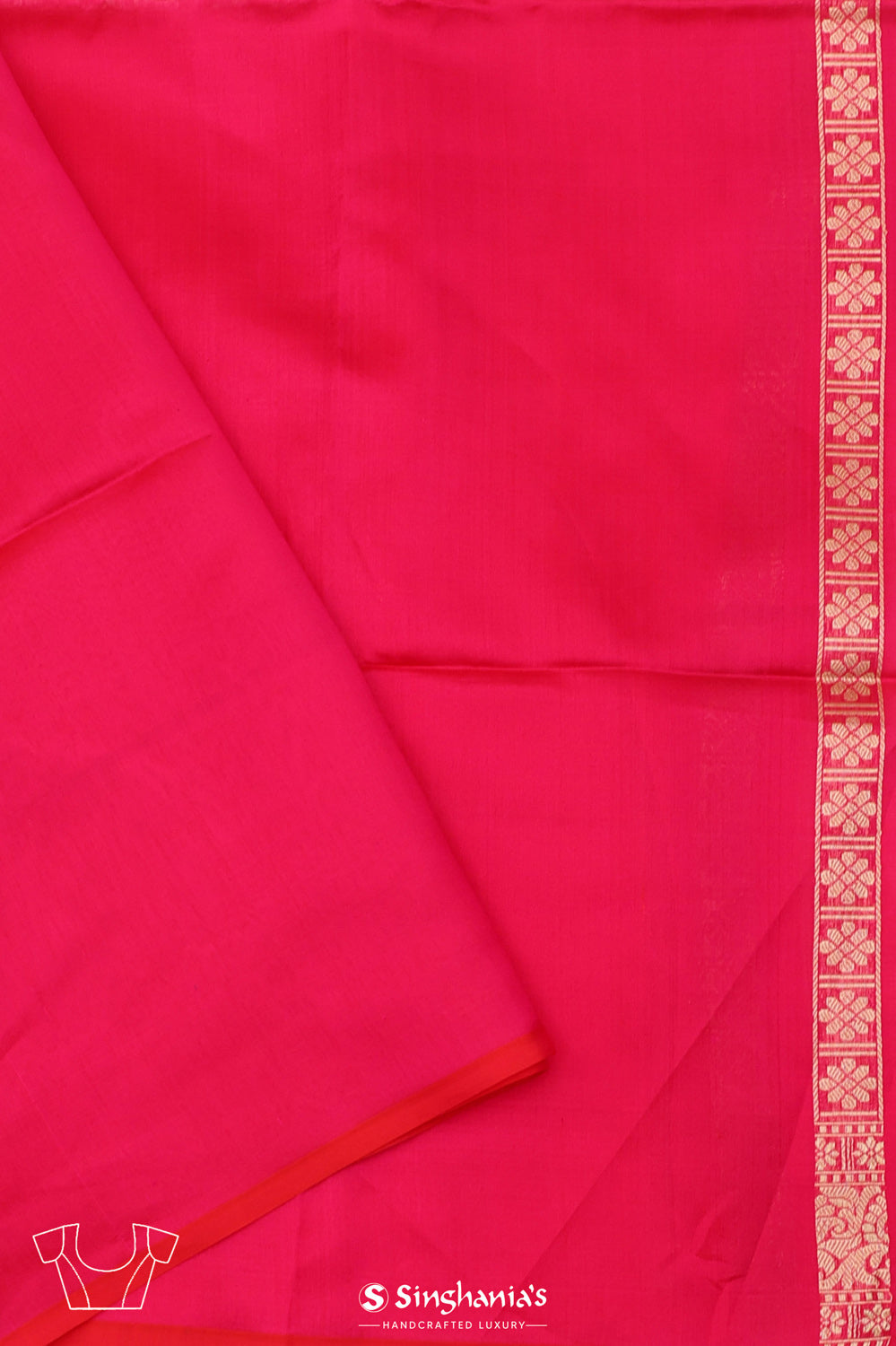 Paradise Pink Chiniya Banarasi Silk Saree