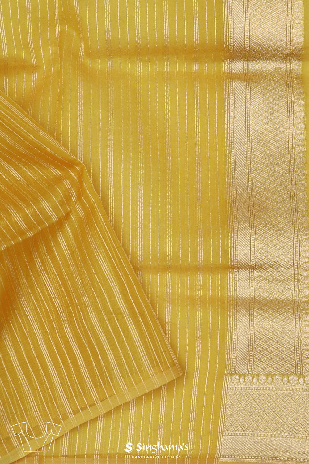 Retro Yellow Tissue Banarasi Saree