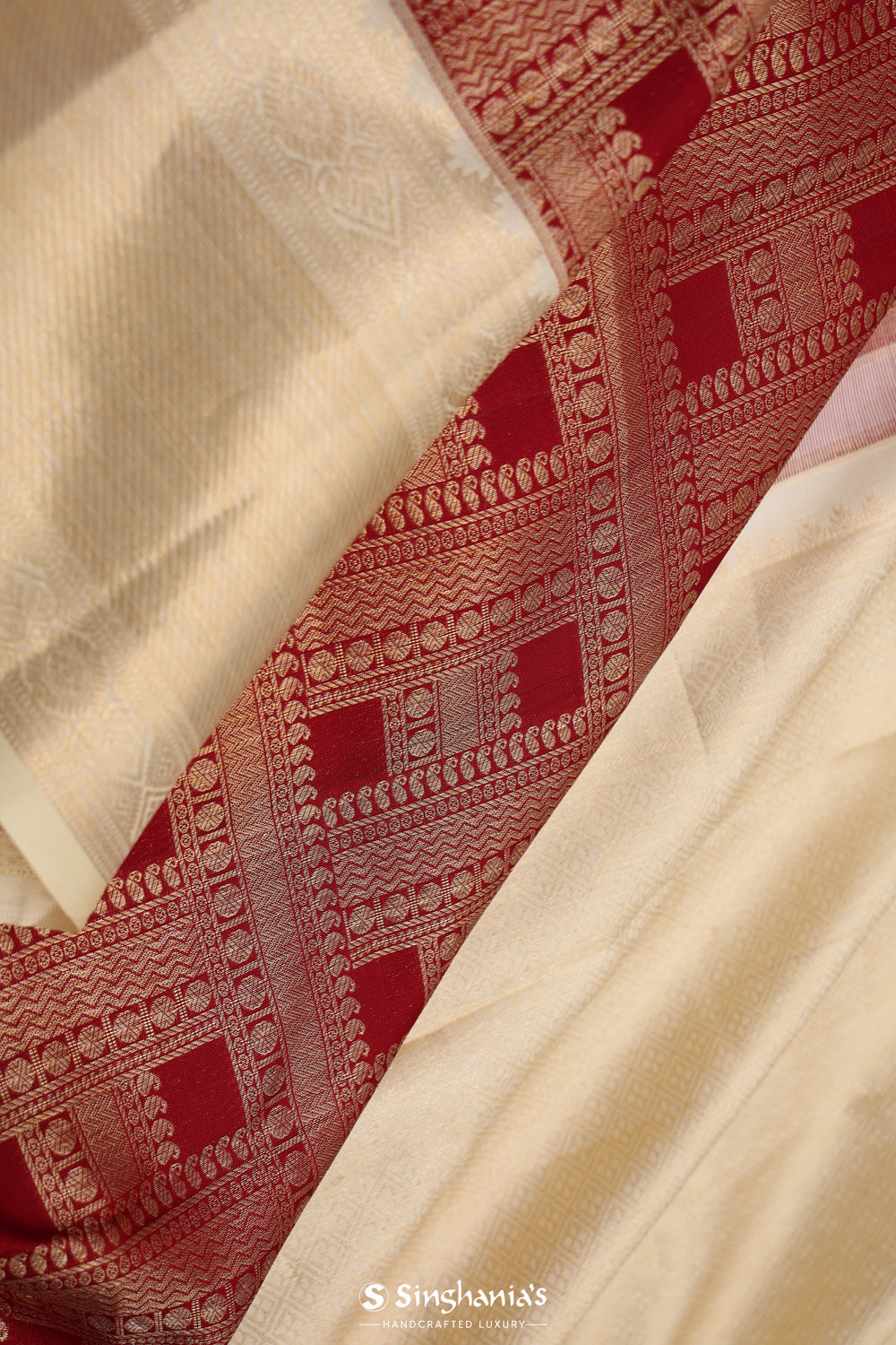 Crimson Maroon Traditional Kanjivaram Silk Saree