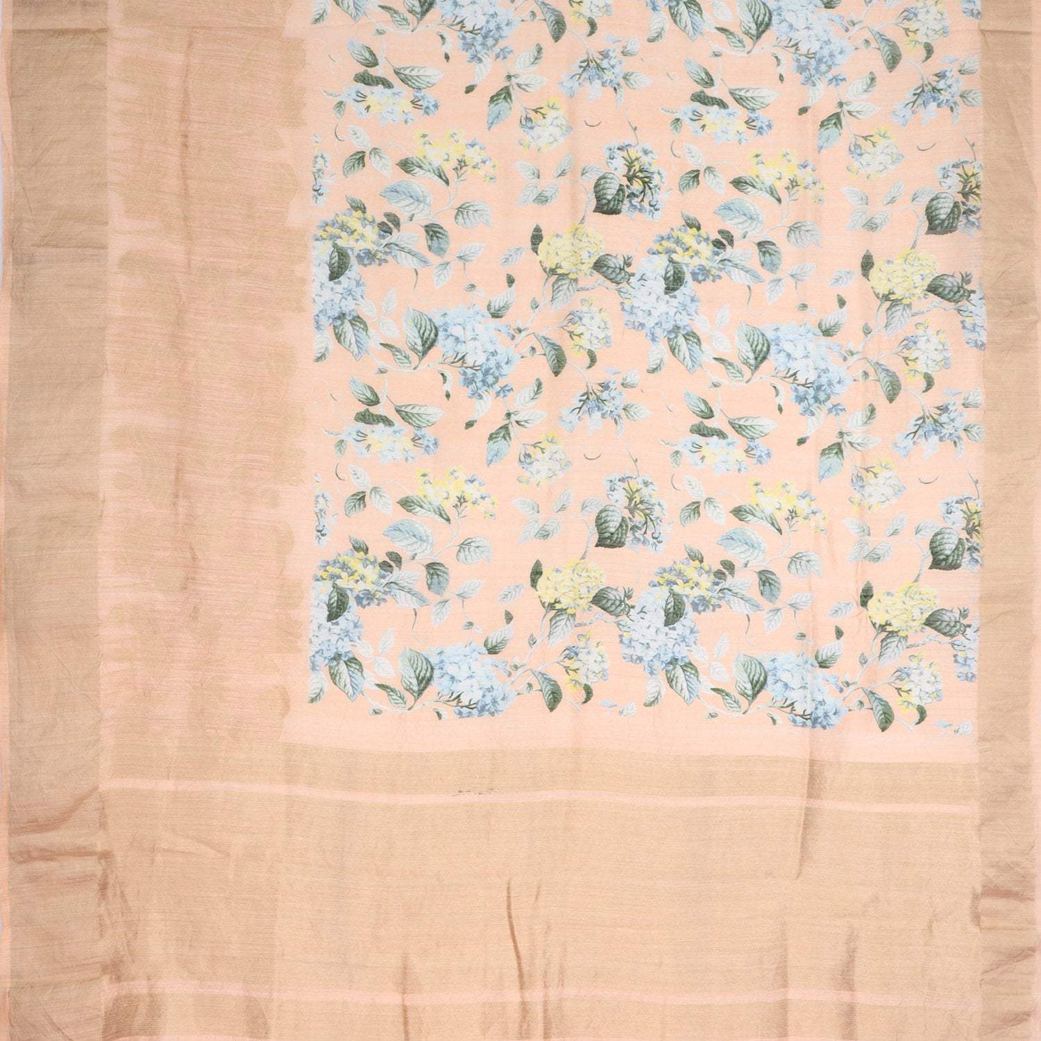 Cream Matka Saree With Floral Prints - Singhania's