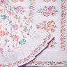Daisy White Georgette Banarasi Saree With Floral Pattern - Singhania's