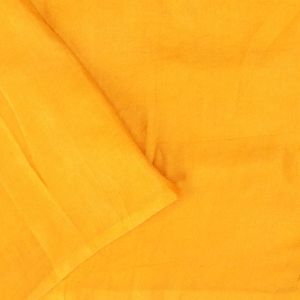 Violet And Canary Yellow Bandhani Silk Half And Half Saree - Singhania's