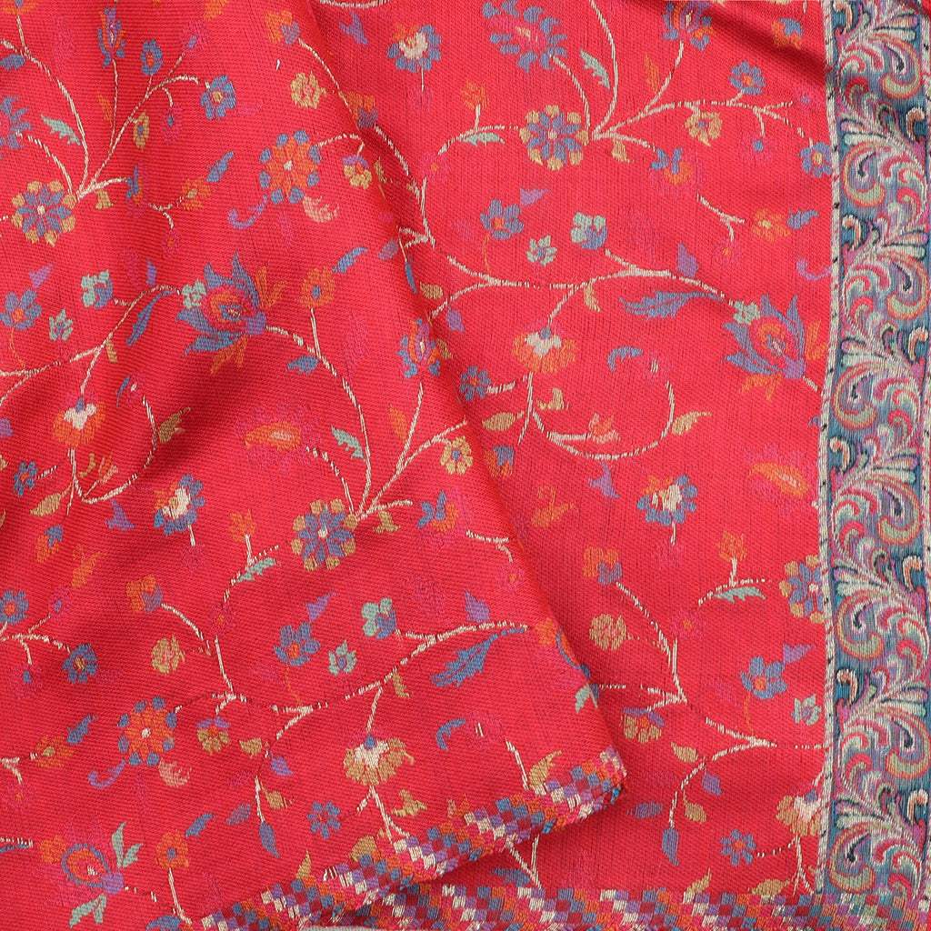 Black Kani Silk Handloom Saree With Jaal Design - Singhania's