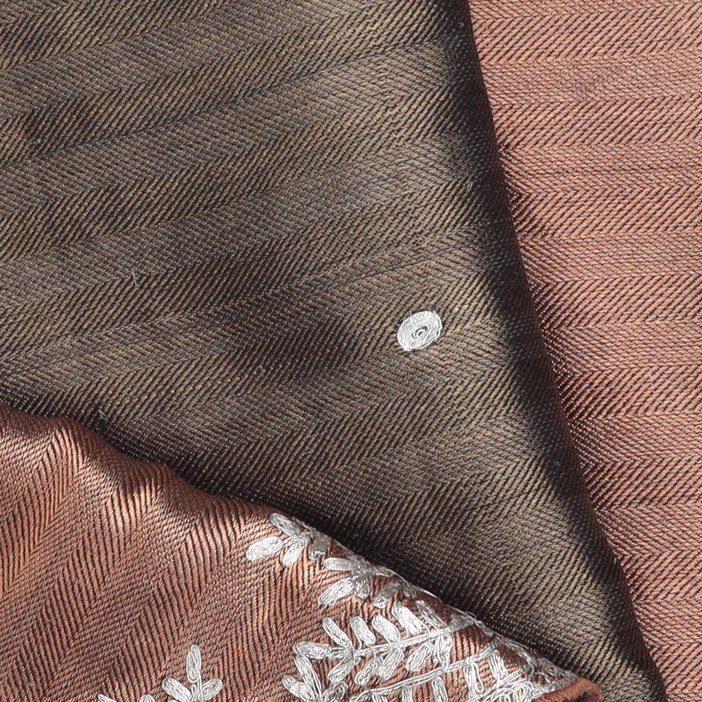 Multicolour Embroidered Tissue Saree - Singhania's
