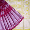 Magenta Pink Kanjivaram Silk Saree With Floral Buttis - Singhania's