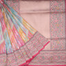 Multi Color Banarasi Handloom Silk Saree With Fern Motif - Singhania's