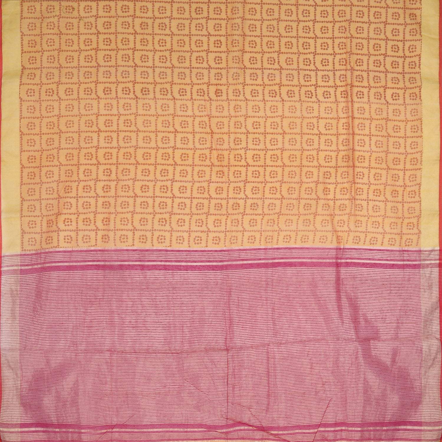 Yellow Matka Saree With Bandhani Prints - Singhania's