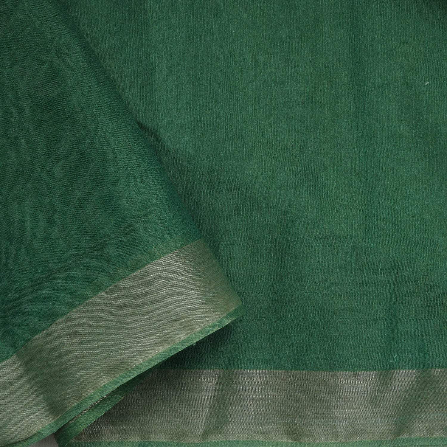 Seafoam Green Maheshwari Silk Saree With Floral Printed Motifs - Singhania's