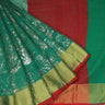 Green Organza Saree With Foil Printed Motifs - Singhania's