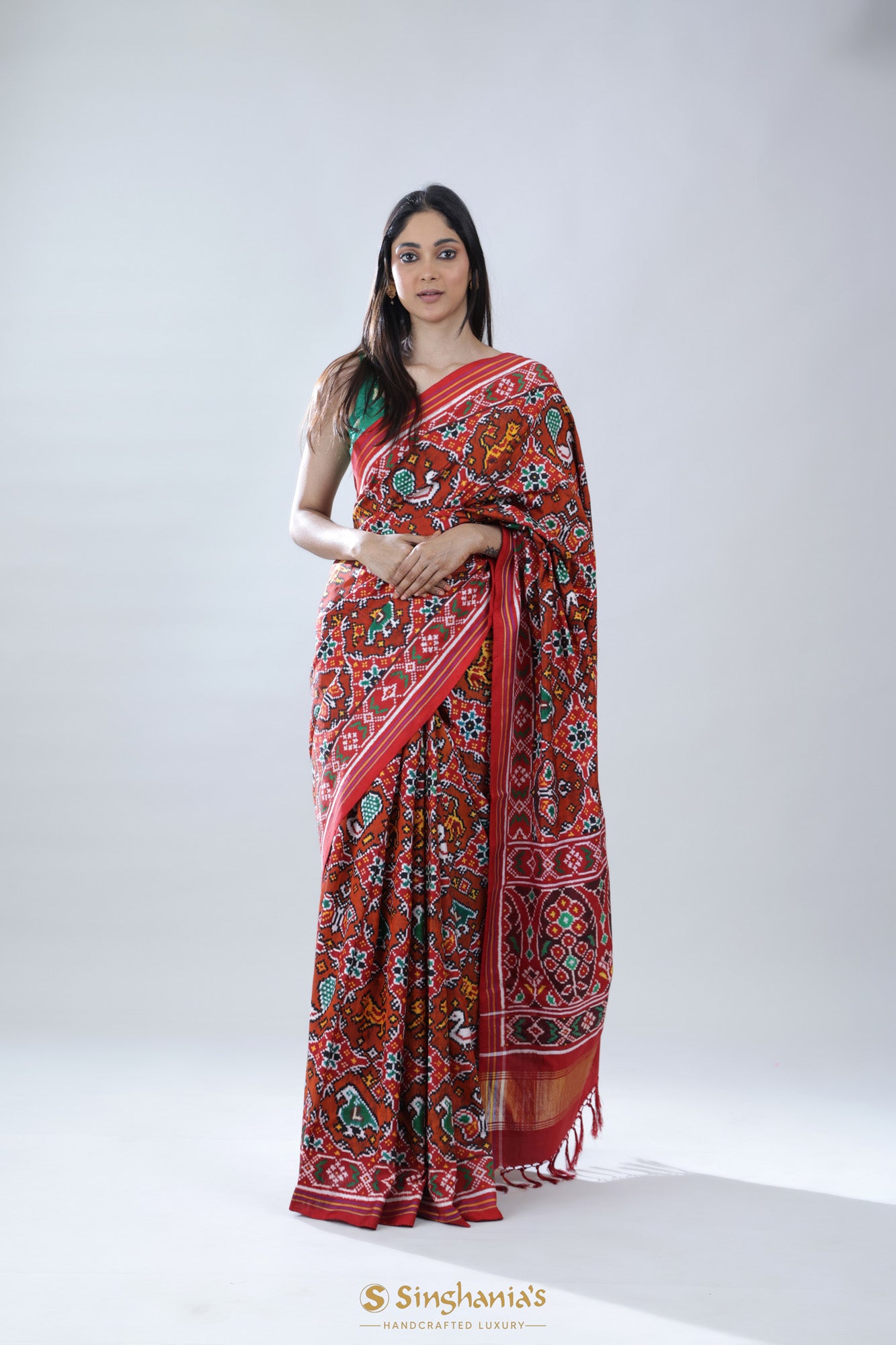 Vivaha World Record Saree Ad ... | Saree blouse styles, Kalamkari saree,  Saree