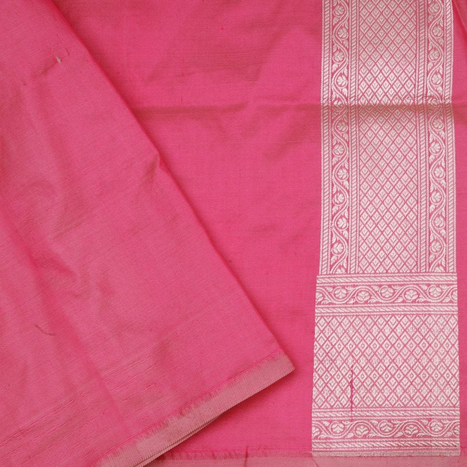 Pastel Beige Banarasi Silk Saree With Floral Motifs - Singhania's