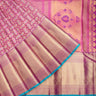 Magenta Pink Kanjivaram Silk Saree With Floral Pattern - Singhania's