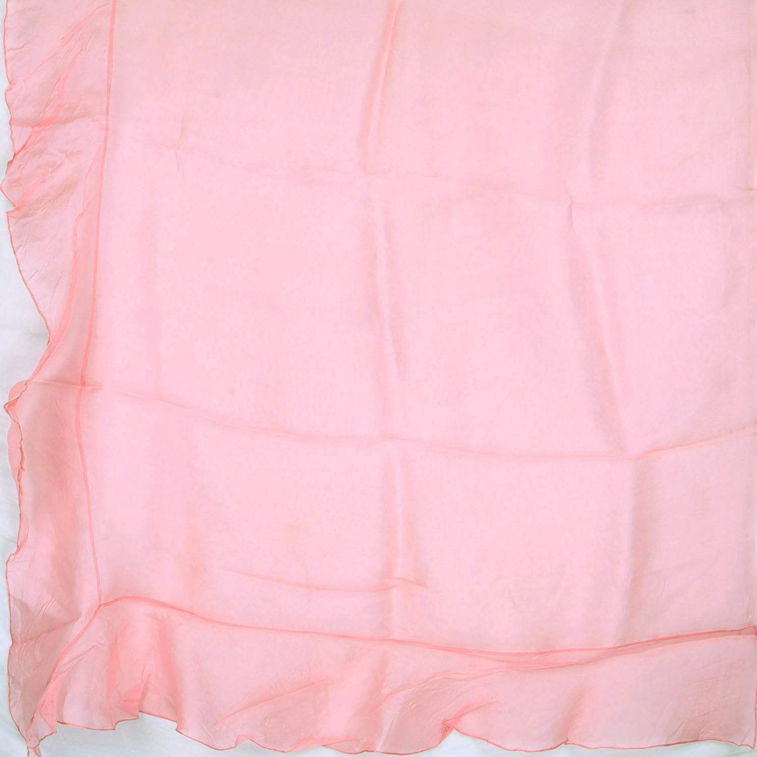 Pastel Candy Pink Organza Saree - Singhania's