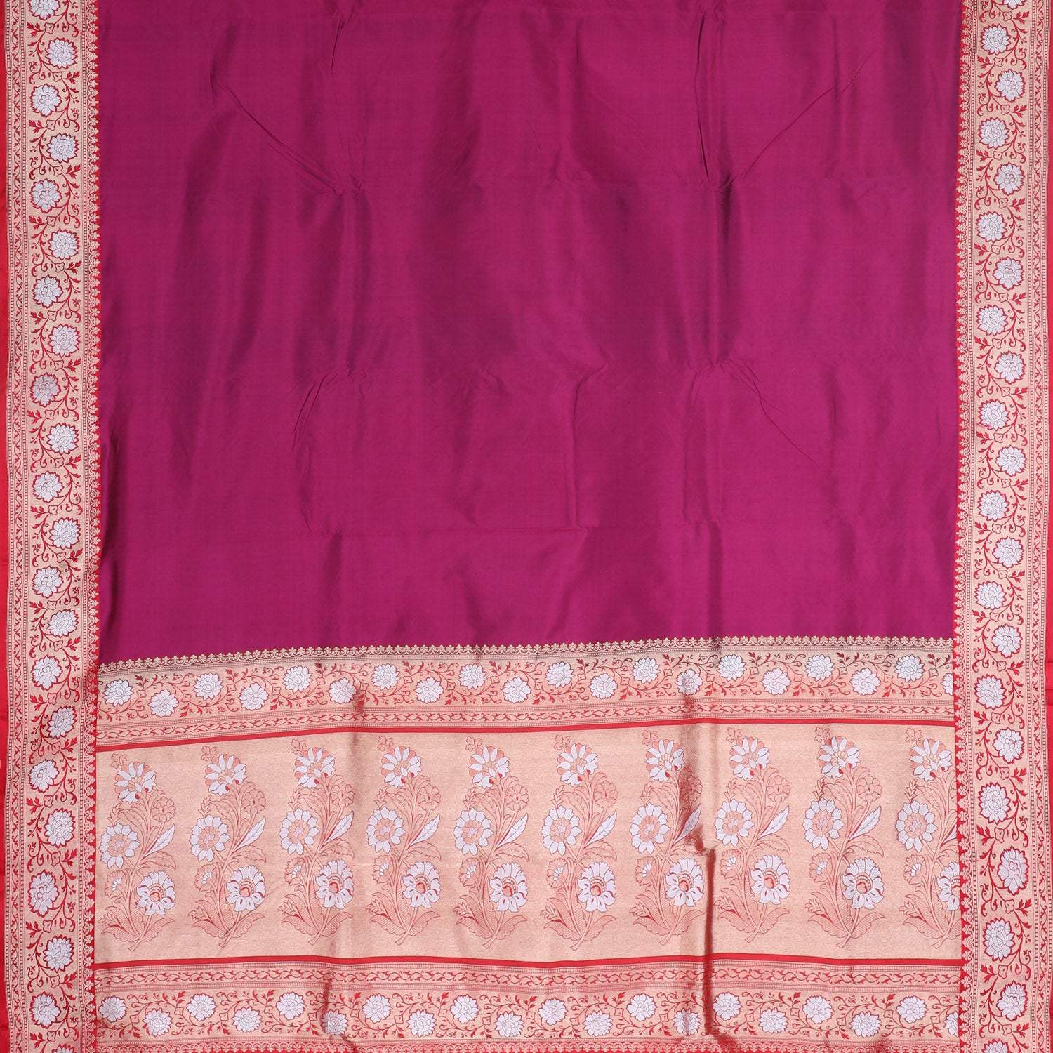 Royal Purple Banarasi Silk Saree - Singhania's