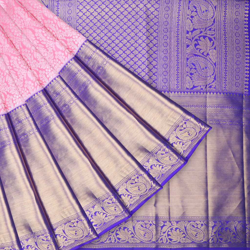 Buy Festival Wear Light Pink Weaving Work Banarasi Silk Saree Online From  Surat Wholesale Shop.