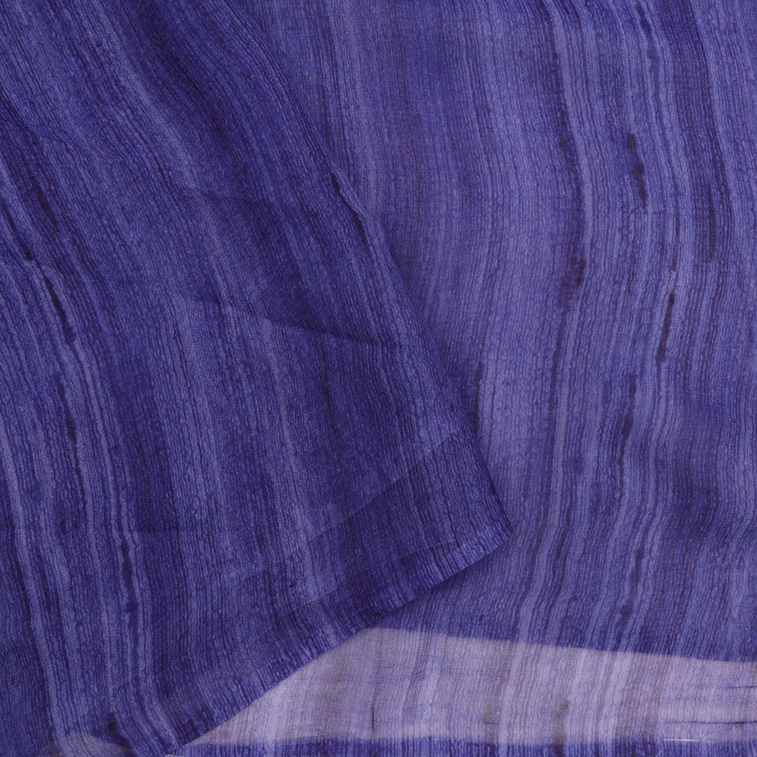 Violet Georgette Saree With Striped Printed Pattern - Singhania's