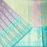 Pastel Purple Tissue Kanjivaram Silk Saree With Floral Pattern
