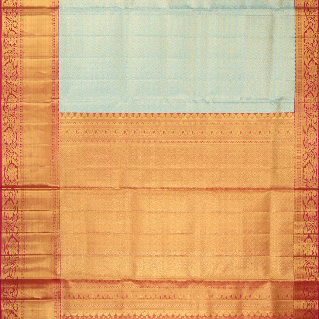 Light Blue Kanjivaram Silk Saree
