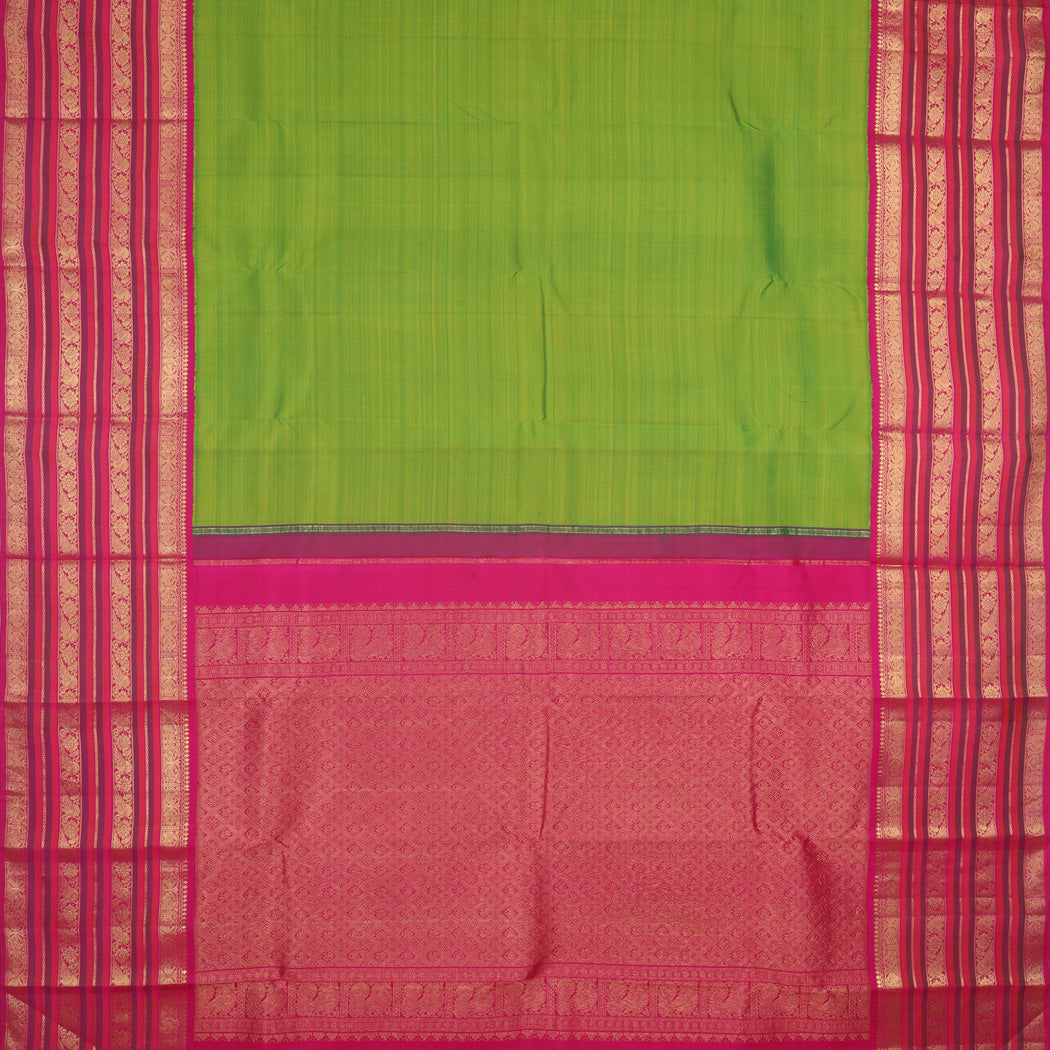 Light Green Kanjivaram Silk Saree
