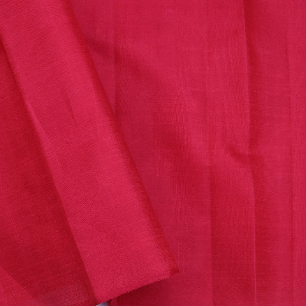 Bright Pink Kanjivaram Silk Saree With Mayil Motifs