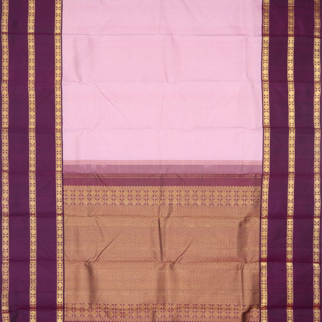 Pastel Pink Kanjivaram Silk Saree