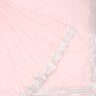 Pastel Pink Georgette Saree With Sequin Embroidery