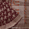 Insolent Purple Banarasi Silk Saree With Floral Jaal Design