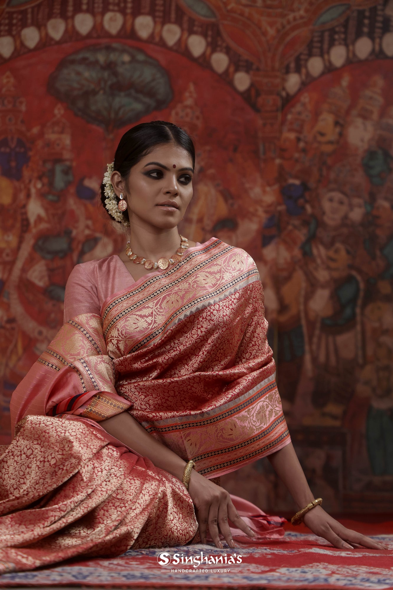 Bridal Handloom Banarasi Silk Saree – WeaverStory