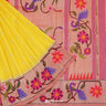 Bumblebee Yellow Paithani Handloom Silk Saree