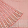 Light Salmon Pink Kanjivaram Silk Saree With Nature Inspired Motif Pattern