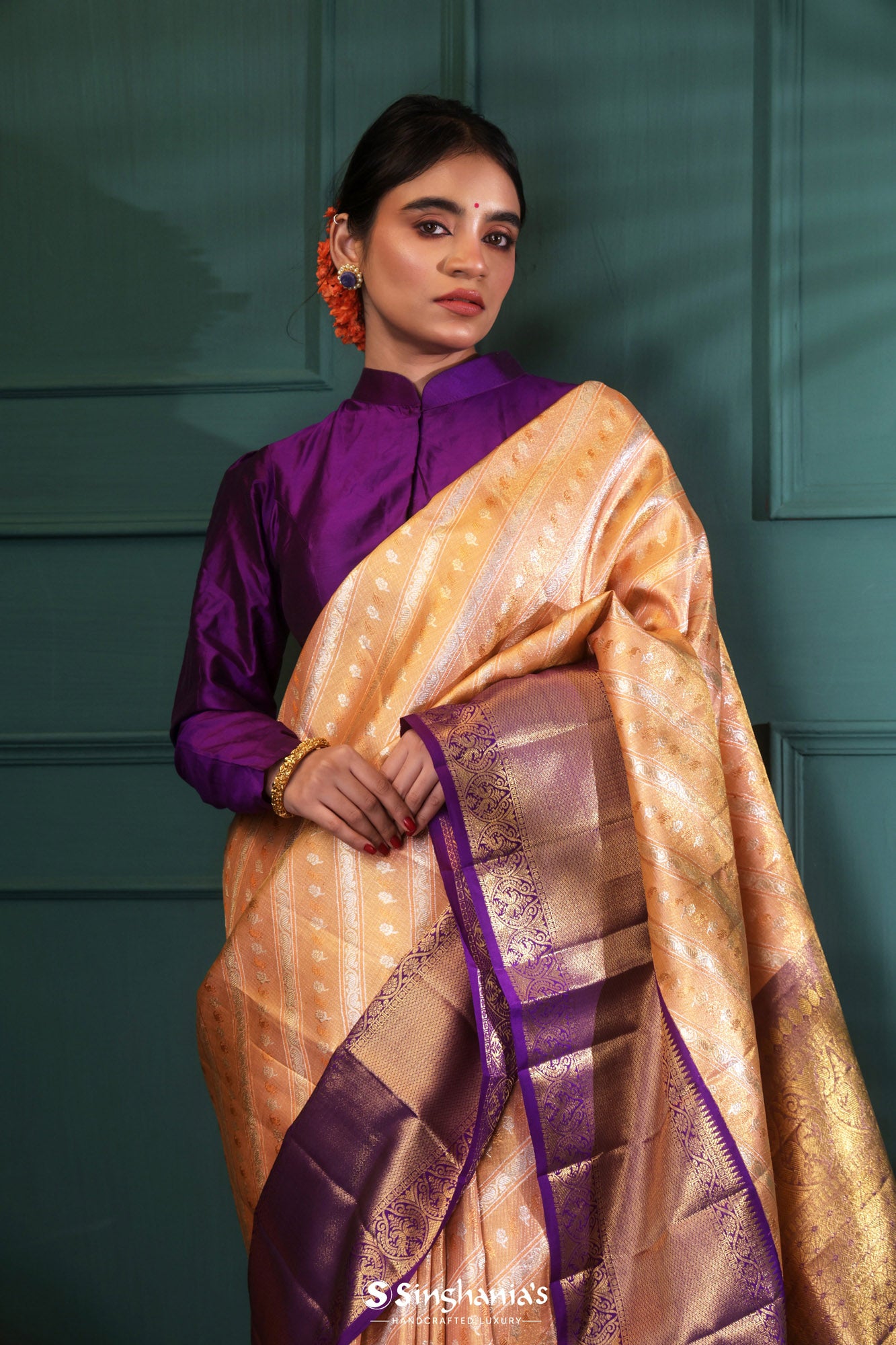 Buy Crush Tissue Silk Saree for Wedding, Indian Women Pure Silk Saree With  Blouse, Traditional Wear Ethnic Sari, Indian Wedding Party Wear Saree  Online in India - Etsy