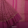 Steel Pink Chanderi Silk Saree With Floral Motif Design