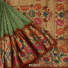 Pastel Green Silk Bandhani Saree